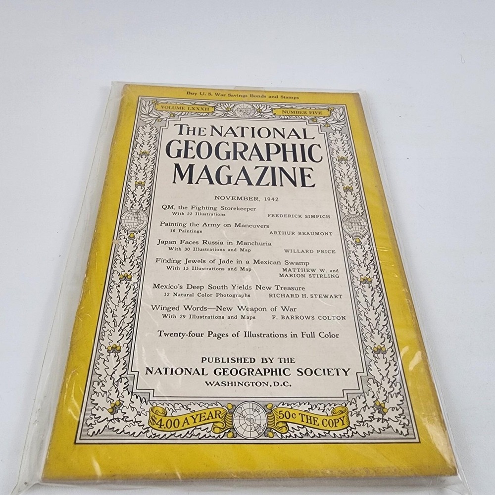 National Geographic Magazine November 1942‎ No Insert